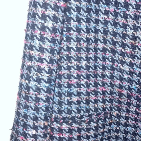 Vintage Wool Houndstooth Plaid Single Breasted Blazer Size 10 - Picture 5 of 10